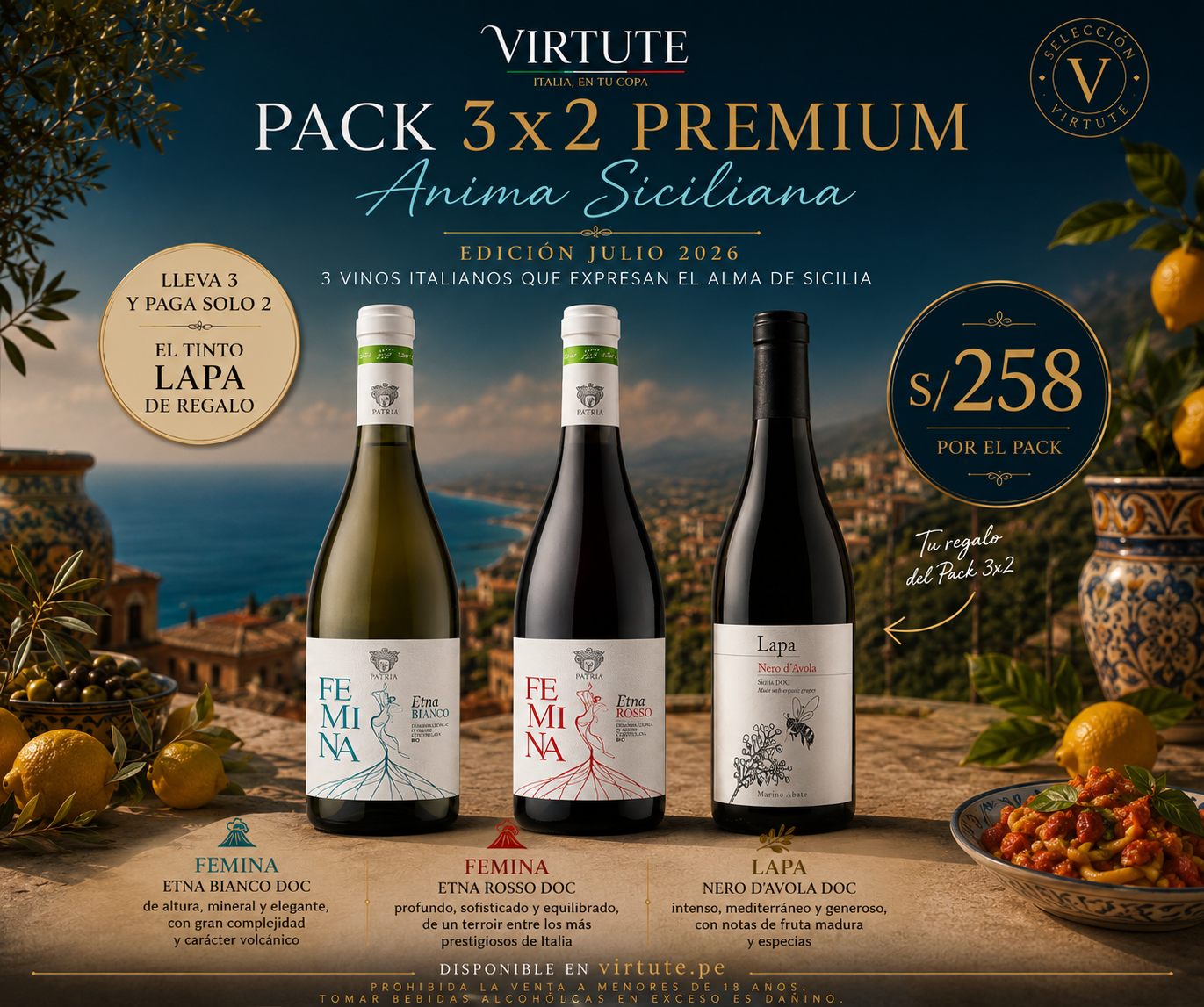 PACK 3x2 PREMIUM "Anima Siciliana"